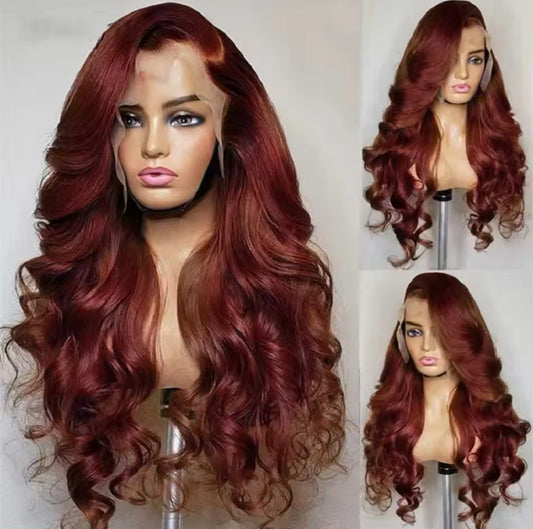 13x6 32 inch ginger reddish brown